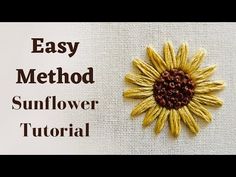 an easy method to embellish sunflowers with crochet