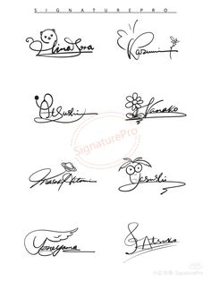 signed autographs for the famous characters from disney's animated film, winnie and pooh