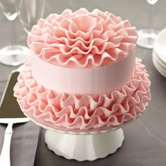 how to make a candy clay ruffle technique for cake decorating with fondant