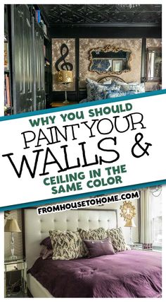 Why You Should Paint Your Walls And Ceiling the Same Color | Painting Ideas For Walls