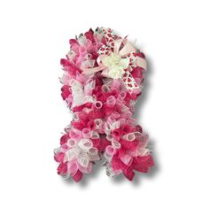 a bouquet of pink and white flowers on a white background with the word love written in it