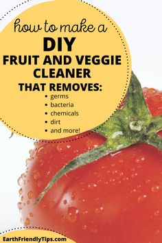 how to make a diy fruit and veggie cleaner that removes germs