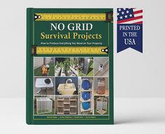 No Grid Survival Projects Grid Print, Book Pins, Homestead Survival