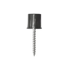 a metal screw with a black shade on it's side and a white background