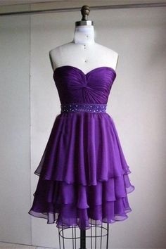 Purple Homecoming Dress Short, Purple Prom Dress Short, Purple Chiffon Dress, Elegant Homecoming Dresses, Sparkly Cocktail Dress, Fitted Party Dress, Prom Dresses Sparkly, Purple Homecoming Dress