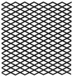 the black and white pattern is shown on this piece of wire mesh, which looks like it