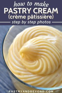 how to make pastey cream creme patissee step by step photos with instructions