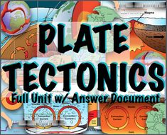 plate tectonics with an image of the earth and other things in it