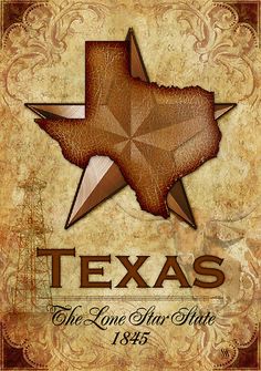 texas the lone state is depicted on an old paper