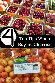 the top tips when buying cherries