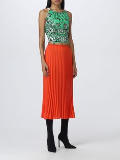 Skirt RED VALENTINO Woman color Orange Valentino Skirt, Orange Skirt, Valentino Women, Red Valentino, Woman Colour, Orange Red, Color Orange, Orange Color, Outlet