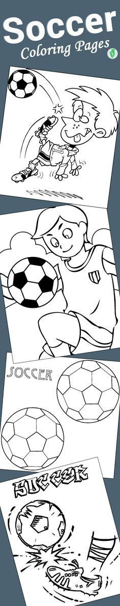 soccer coloring pages for kids to color and learn how to draw the ball with their hands