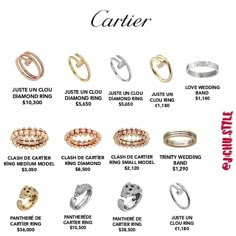 Cartier Jewelry Rings, Icon Jewelry, High Fashion Jewelry, Cartier Jewelry, Dope Jewelry