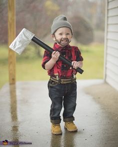 Lumberjack Halloween, Lumberjack Costume, Best Diy Halloween Costumes, Toddler Boy Halloween Costumes, Baby Boy Halloween, Diy Halloween Costumes For Kids, Homemade Halloween Costumes, Boy Halloween Costumes