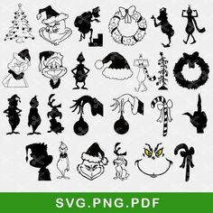 the grin's christmas svg files