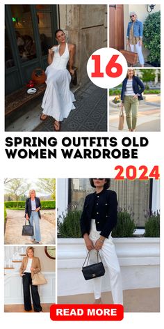 2024 Spring Wardrobe for Old Women - Style & Comfort Combined Navy Pants Outfit, Parisian Stripes, Wardrobe For Women, Olive Green Cargo Pants, Spring Wardrobe Essentials, Stylish Outfits For Women Over 50, Style Inspiration Spring, Linen Shirt Dress, Clothes Women