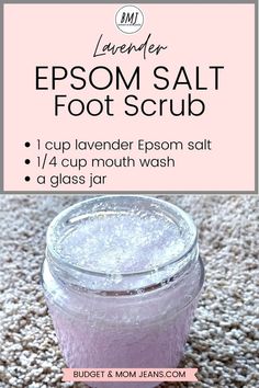 Lavender Epsom Salt, Salt Scrub Diy, Mouth Wash