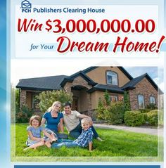 a flyer for a house with the words win $ 3, 000, 000 for your dream home