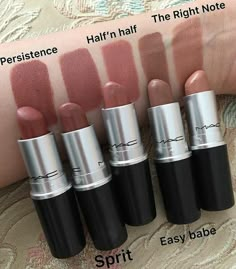 Retro Mac Lipstick, Mac Mauve Lipstick Shades, Mac Makeup Aesthetic, Mac Brown Lipstick, Mac Cosmetics Aesthetic, Mac Spirit Lipstick, Mac Nude Lipstick Shades, 90s Lipstick Shades, Mac Lip Combo