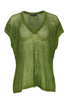 Current Boutique-Lafayette 148 - Nepeta Green Open Knit Sleeveless Sweater Sz L Green V-neck Sweater Vest For Summer, Green V-neck Knit Top For Summer, Open Knit Layering Tank Top, Summer Textured Knit Tank Top For Layering, Summer Textured Knit Stretch Sweater Vest, Chic Crochet Knit Top For Layering, Sleeveless Pointelle Knit Crochet Top For Fall, Fall Sleeveless Pointelle Crochet Top, Sleeveless Stretch Crochet Top For Fall