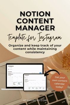 Tired of feeling overwhelmed by Instagram planning? This Instagram Content Manager Notion Template helps you stay consistent and organized with calendar views, checklists, and built-in analytics tracking. Get started today and transform your strategy! Instagram Calendar, Content Calendar Template, Instagram Planning, Social Media Content Planner, Today Calendar, Editorial Calendar, Content Planner, Notion Template