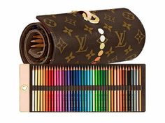 Classic Perfumes, Louis Vuitton Artsy Mm, Louis Vuitton Artsy, Fashion Tote Bag, Louis Vuitton Damier Azur, Coloured Pencils, Pencil Pouch, Stylish Bag, Vuitton Handbags