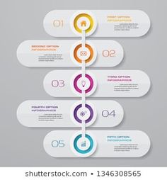 four steps with circles and numbers for info design, business presentation or workflowe