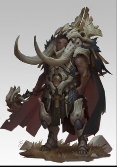 an image of a man with horns and armor