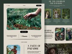 an image of the garden website