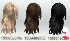 three different types of long hair are shown in this video clipping screen graber