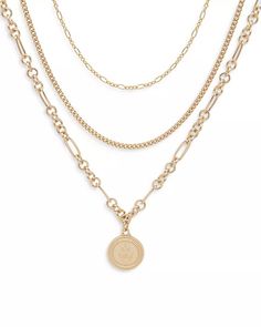 Ralph Lauren - Multi-Strand Pendant Necklace, 18" Ralph Lauren Jewelry, My Christmas Wishlist, 18k Gold Necklace, Golden Necklace, Earrings And Rings, Jewelry Accessories Ideas, New Accessories, Gemstone Necklaces, 70s Style