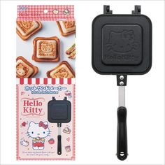 the hello kitty sandwich maker is on display