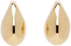 Pair of drop earrings in 18k gold-plated sterling silver. · Post-stud fastening · H2 x W1 Supplier color: Yellow gold Disney Princesses, Large Gold Earrings, Large Drop Earrings, Earring Inspo, Gold Earring, Gold Drop Earrings, Gold Plated Sterling Silver, Bottega Veneta, Gold Earrings