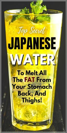 Week Detox, Detox Water Fat Burning, Detox Challenge, Japanese Water, 50 Pounds, Fat Burner Drinks, Stomach Fat, Drink Recipe