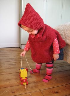 Toddler Poncho, Poncho With Hood, Children Accessories, Girls Poncho, Baby Poncho, Drops Baby, Kids Knitting Patterns, Poncho Knitting Patterns, Kids Poncho