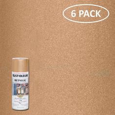 Rust-Oleum Stops Rust Metallic Spray Paint provides a brilliant metal finish with weather-resistant metallic flakes and superior protection to any project. For exterior/interior use on metal, wood, concrete, masonry and more for long lasting protection. Oil-based formula provides excellent rust, fading and chipping resistance. Dries to the touch in just 20 minutes, and covers up to 12 square feet. Rich metallic finish for a little extra dazzle. Excellent durability and corrosion-resistant in extreme weather conditions. Comfort tip eliminates finger fatigue and offers 360-degree, any-angle spray technology. Provides excellent rust protection for heavily handled objects, such as autos, bikes, fixtures, door hardware and more. Rust-Oleum Stops Rust 6-Pack Gloss Vintage Rose Gold Metallic Spra Metallic Gold Spray Paint, Home Depot Paint, Copper Spray Paint, Silver Spray Paint, Metallic Spray Paint, High Gloss Paint, Gold Spray Paint, Metallic Rose Gold, Gold Spray