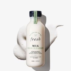 Fresh Skincare, Uneven Skin Texture, Fresh Beauty, Plant Based Milk, Fresh Milk, Great Body, Body Cleanser, Moisturizing Body Wash, Daily Moisturizer