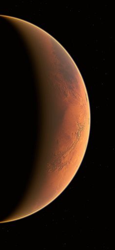 an image of the planet mars taken from space