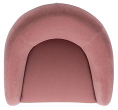 the pink dog bed is shaped like an arch