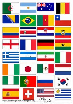 the flags of all countries are shown in this poster, which is also part of an article