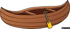 an image of a boat with oars on the front and bottom part in color