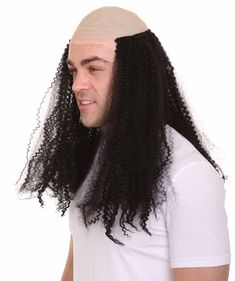 If you are not yet balding but need to be in order to top off your costume for Halloween this year then don't get out the razor just get out bald curly wig. This wig could be the perfect hairstyle to compliment so many costumes from movies, TV and video games. Whether you want to dress up as Danny DeVito or George from Seinfeld this wig will help you impersonate them seamlessly- 100% Cruelty Free - Premium Handcrafted Wig - Designed for comfort fit Costumes From Movies, Female Wigs, Bald People, Funny Wigs, Bad Wigs, Black Funny, Costume For Halloween, Perfect Hairstyle, Danny Devito