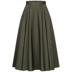 Movement. Charm. Versatility. This swishy skirt has it all going on. Fashioned from olive green satin with box pleats, the full skirt creates an hourglass shape when tucked into a fitted shirt, features pockets that keep you comfy and cozy, and has major twirl power that makes it a joy to wear. Dress is down with loafers or up with sharp-toe boots. Material: 97% Cotton, 3% Elastane Care: Machine wash cold with like colors Olive Green Skirt, Stocking Fillers For Her, Fitted Shirt, Hourglass Shape, Dark Olive Green, Toe Boots, Box Pleats, Green Satin, Green Skirt