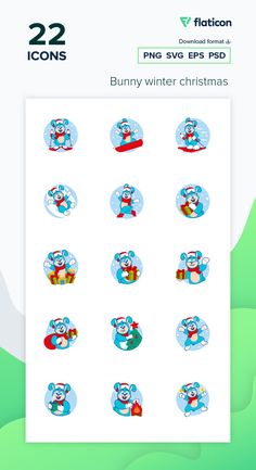 the sticker sheet is filled with images of santa and his reindeers, including snowmen