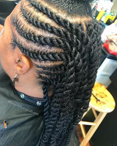 Twist, twist, twist.... #atlantamarleytwist #naturalhair #protectivestyles #teamnatural_ #atlantabraids #kennesawbraids #ksu #kennesawstate… Senglease Twist Long With Curls, Kj Smith Twist, Yankee Twists Crochet, Burgundy Marley Twists, Rope Twist With Beads, Types Of Braids, Hair Braid Videos, Twist Style