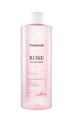 Rose water toner contains 90.97% rose water, instead of regular water, for more soothing hydration with each swipe Boots Rose Toner, Mamonde Rose Water Toner, Rose Water Toner, Budget Beauty, Rose Extract, Hydrating Toner, Kids Sunscreen, Facial Sunscreen, Facial Cleansing Brush