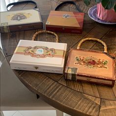 Tabacco Box Classy Purses. Pick Your Today. Cream, Handbags, Classy Purses, Vintage Luggage, Box Ideas, Bag Lady, Purses And Bags, Women Shopping, Color