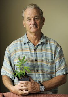 an older man holding a small plant with the caption you're talking about recreation, which everyone is in favorite days