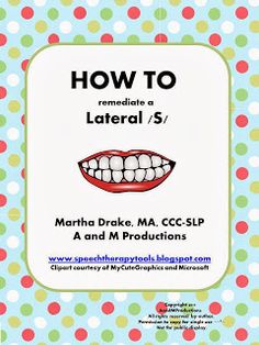 the front cover of how to remediaate lateral s / v by martha drake, ma ccc - slp and m