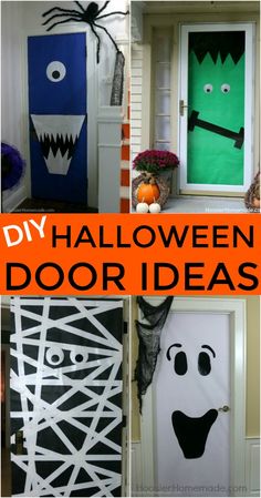 diy halloween door decor ideas